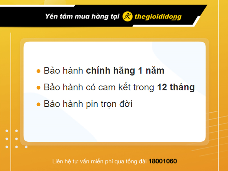  Chính sách bảo hành đồng hồ Lacoste của Thế Giới Di Động